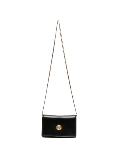 Versace Leather Shoulder Bag BLACK