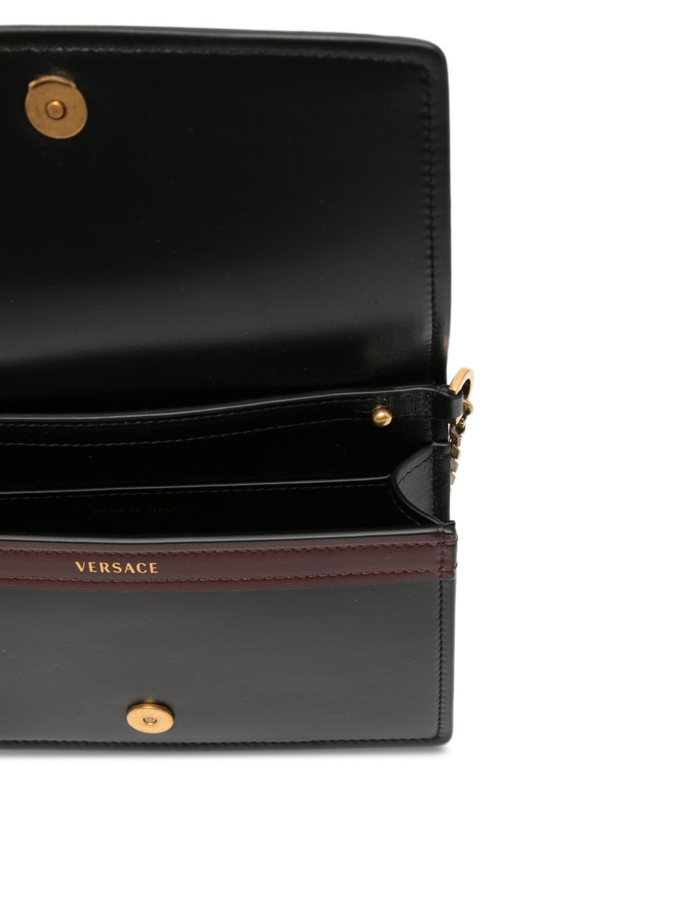 Versace Leather Shoulder Bag BLACK