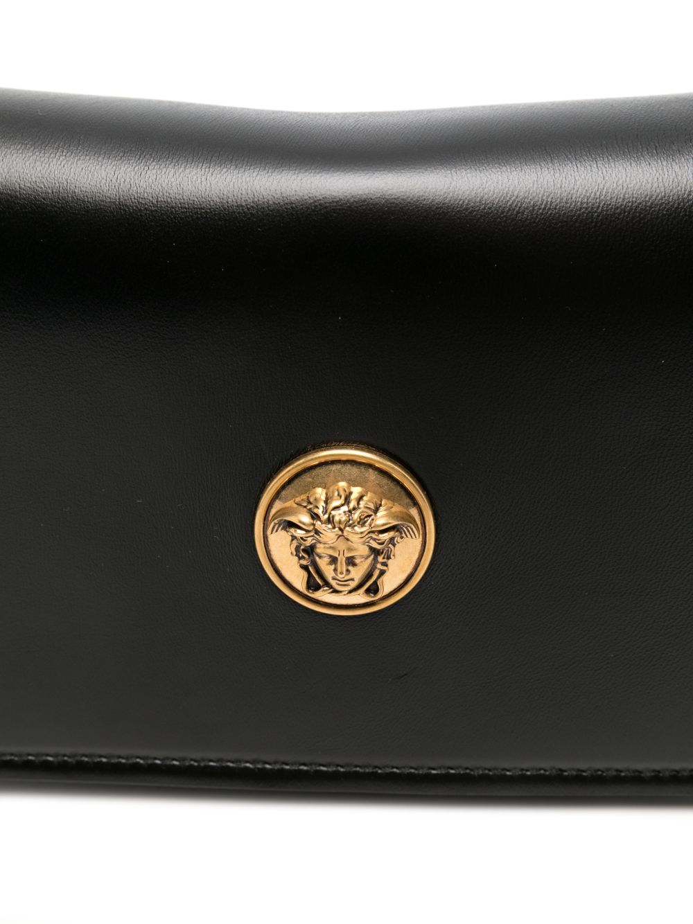 Versace Leather Shoulder Bag BLACK