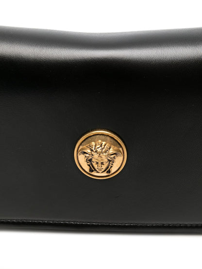 Versace Leather Shoulder Bag BLACK