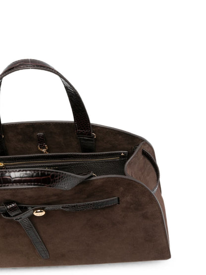 Tory Burch Romy Suede Bucket Bag BROWN