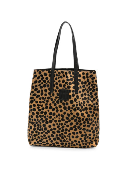Forte Forte Leopard Print Leather Bag BEIGE