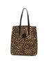 Forte Forte Leopard Print Leather Bag BEIGE