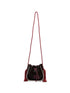 Forte Forte Calf Hair Drawstring Bag BORDEAUX
