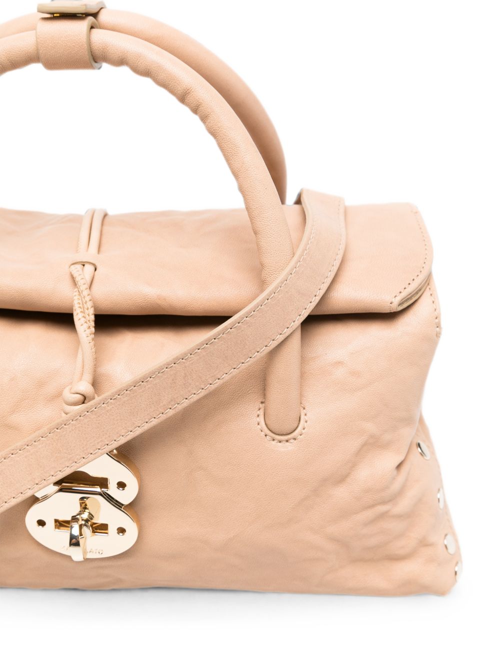 Zanellato Postina S Studded Bag BEIGE