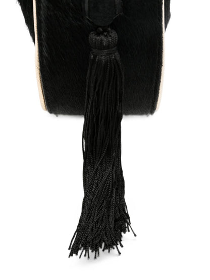 Forte Forte Calf Hair Drawstring Bag BLACK