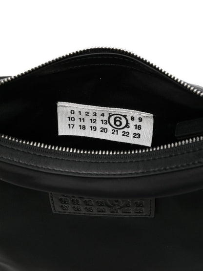 MM6 Maison Margiela Satin Crossbody Bag BLACK