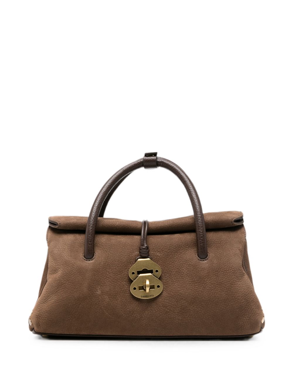 Zanellato Studded Small Tote BROWN