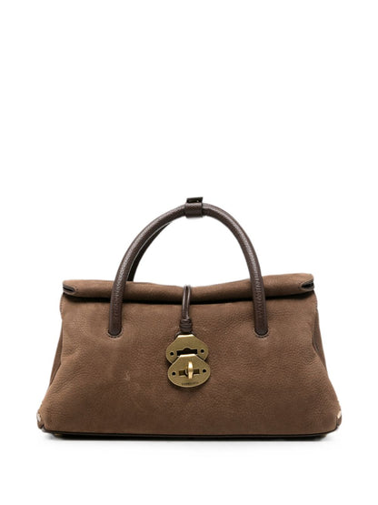 Zanellato Studded Small Tote BROWN
