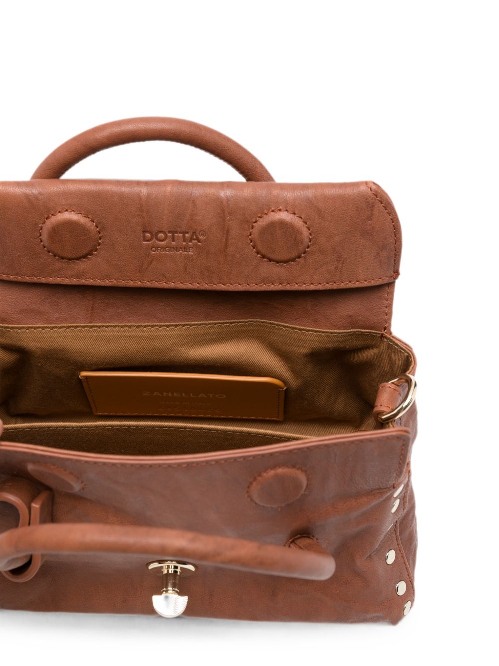 Zanellato Postina Baby Studded Bag BROWN