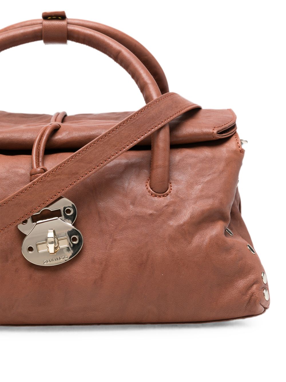 Zanellato Postina S Studded Bag BROWN