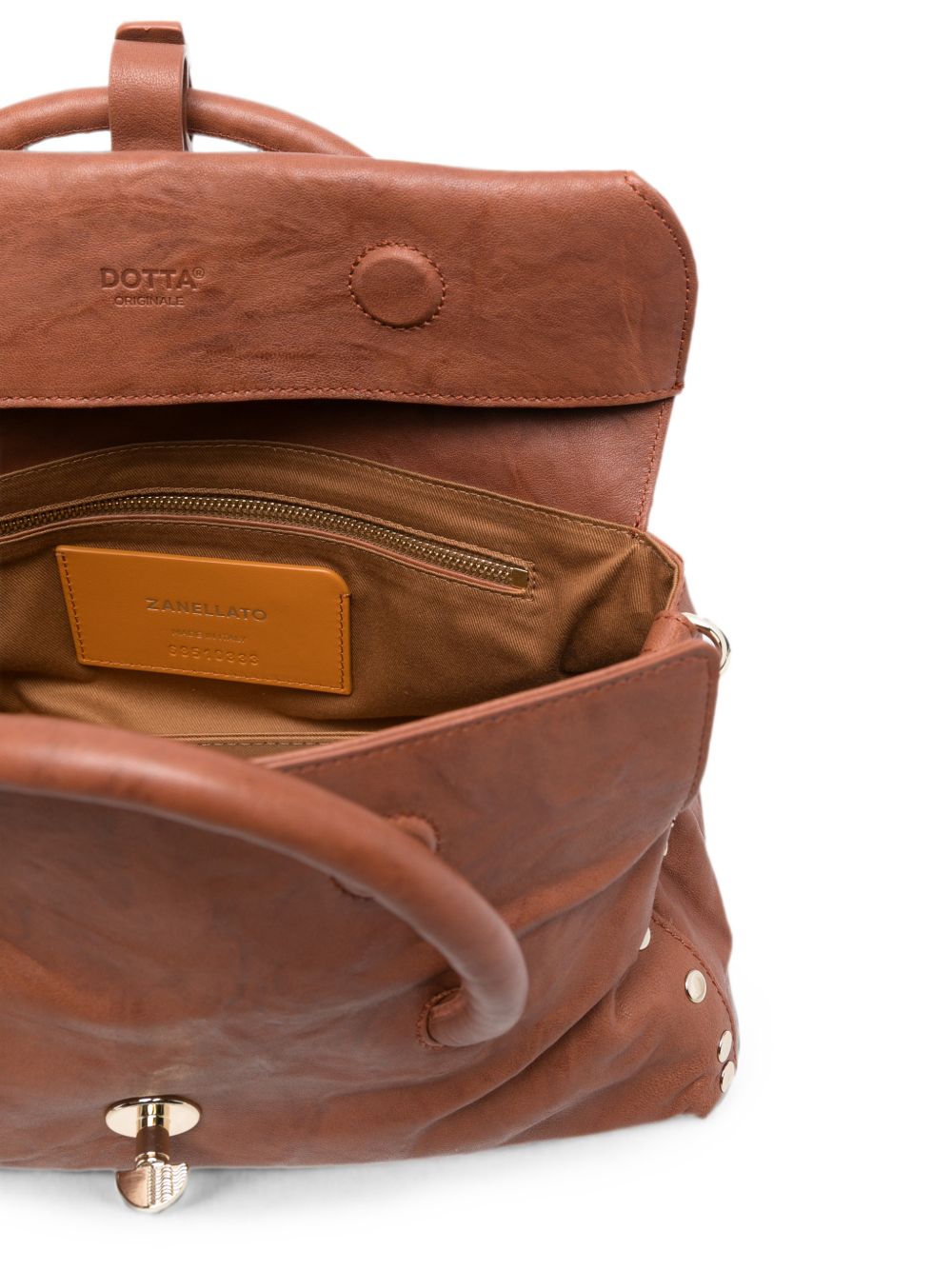 Zanellato Postina S Studded Bag BROWN