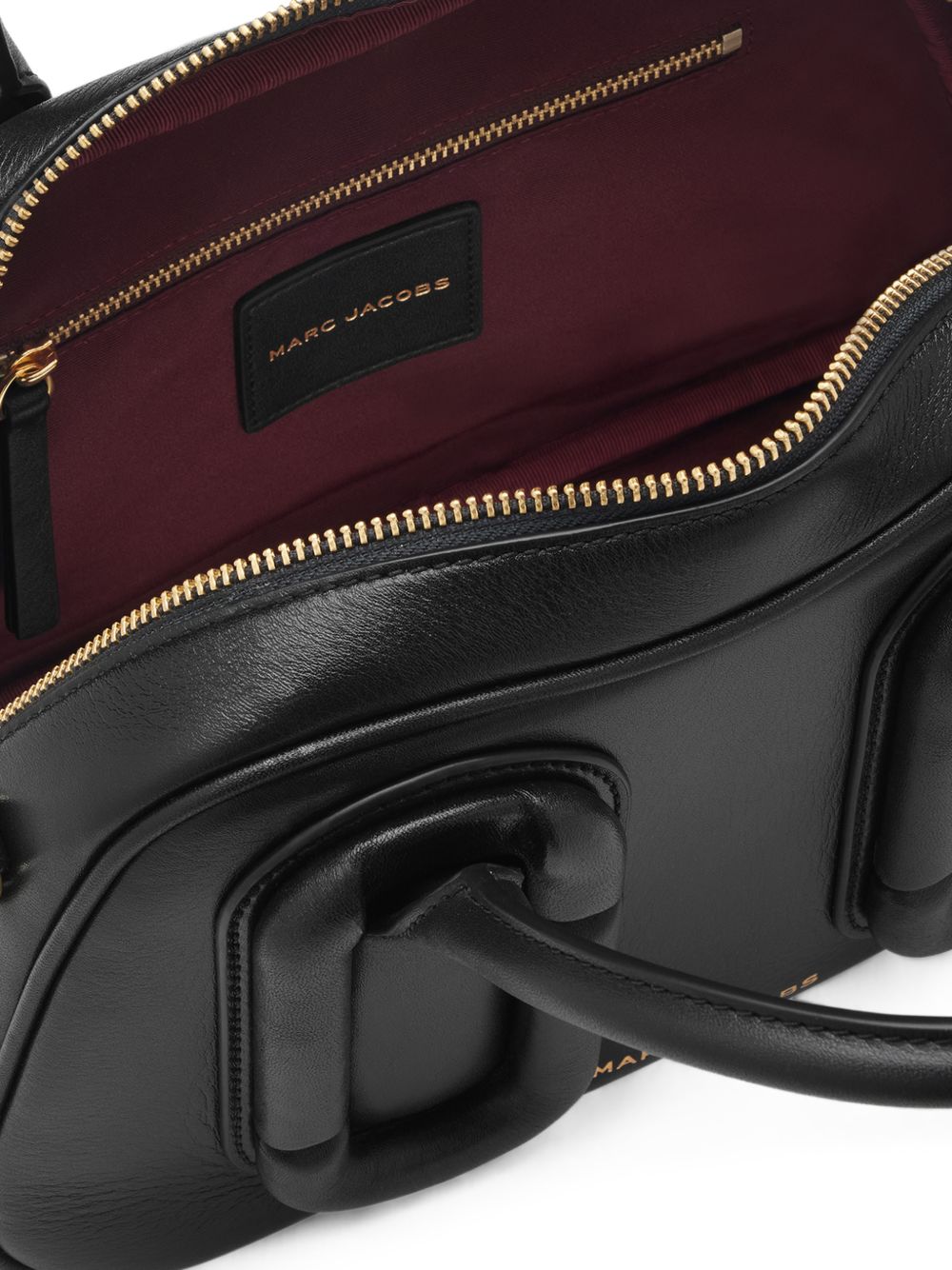 Marc Jacobs The Bauletto Leather Tote BLACK