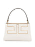 Elisabetta Franchi Logo Plaque Shoulder Bag WHITE