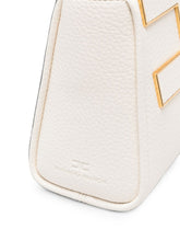 Elisabetta Franchi Logo Plaque Shoulder Bag WHITE