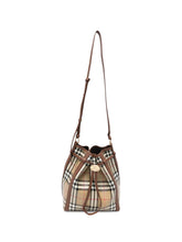 Burberry Check Canvas Drawstring Pouch BEIGE