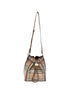 Burberry Check Canvas Drawstring Pouch BEIGE
