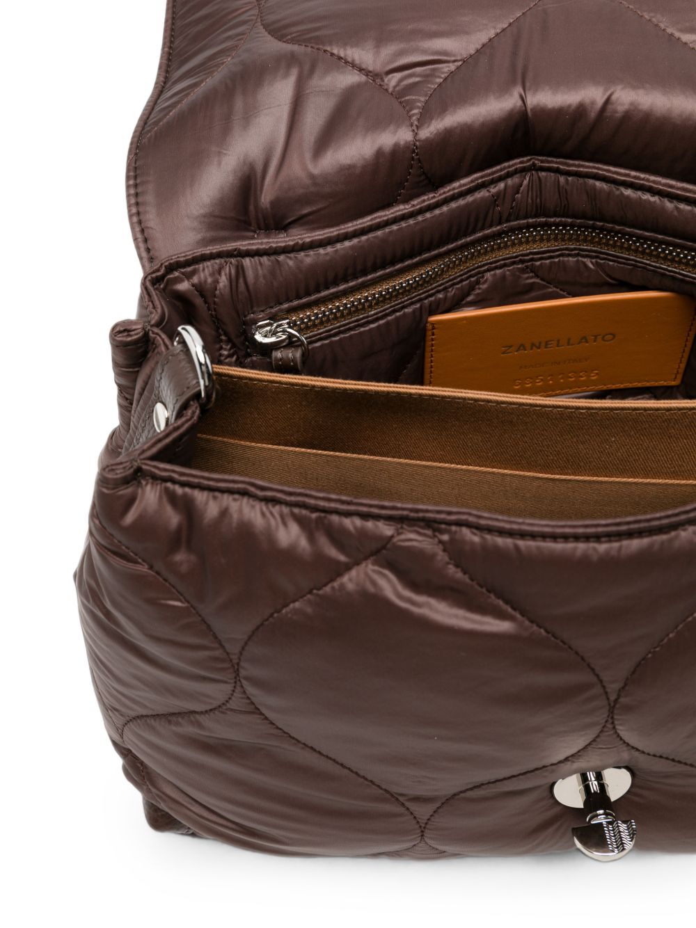 Zanellato Postina Lunaria Small Quilted Bag BROWN