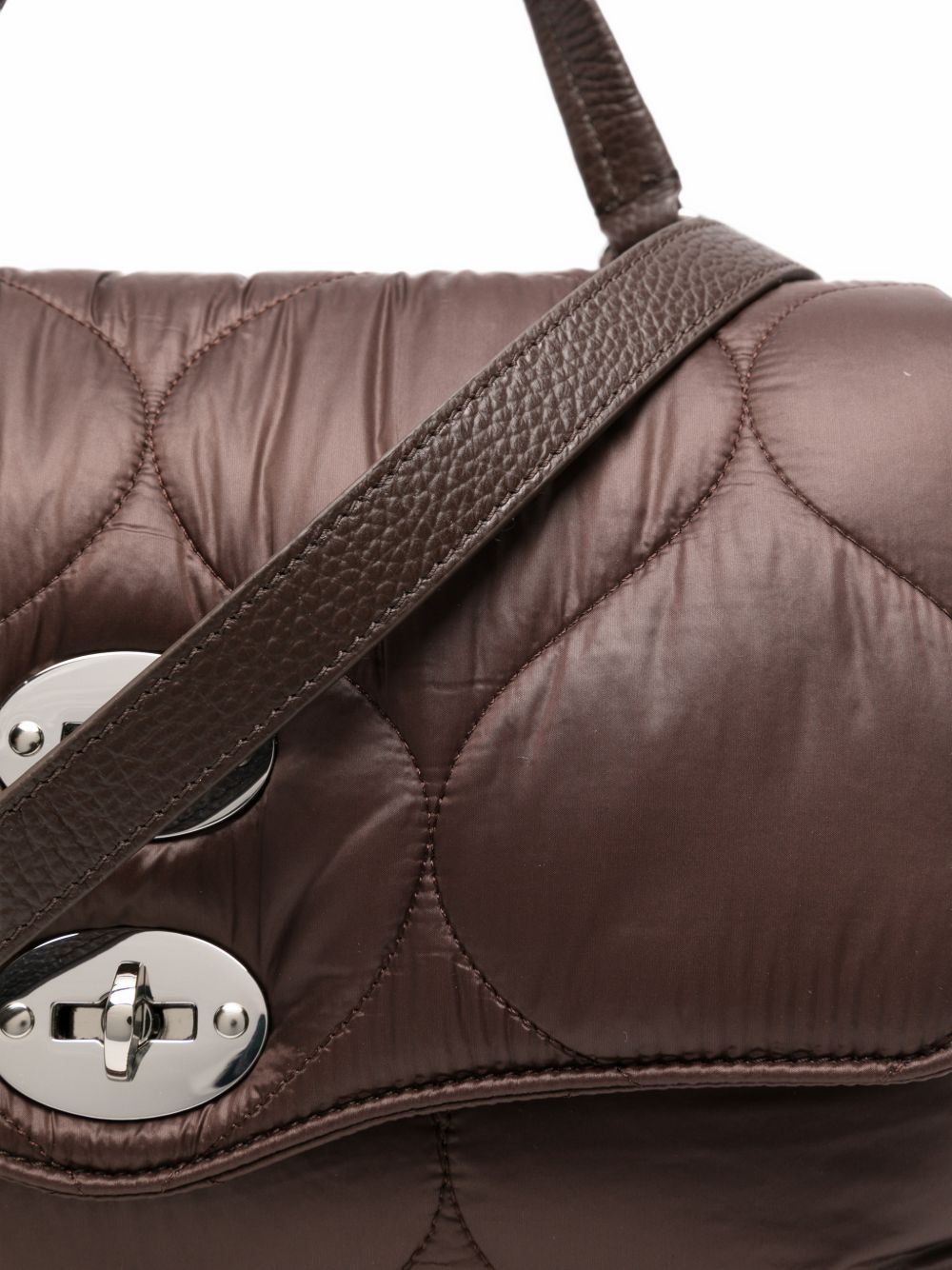 Zanellato Postina Lunaria Small Quilted Bag BROWN