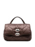 Zanellato Postina Lunaria Small Quilted Bag BROWN