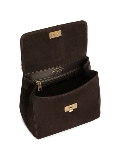 Dolce &amp; Gabbana Sicily Small Handbag BROWN