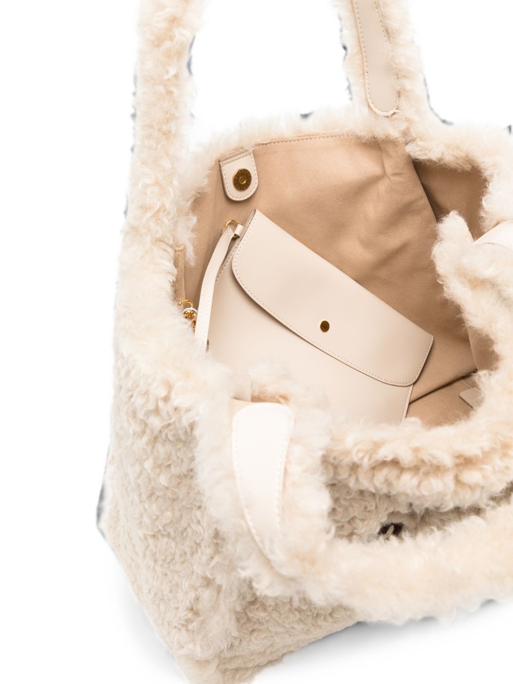 Stella McCartney Logo Canvas Tote BEIGE