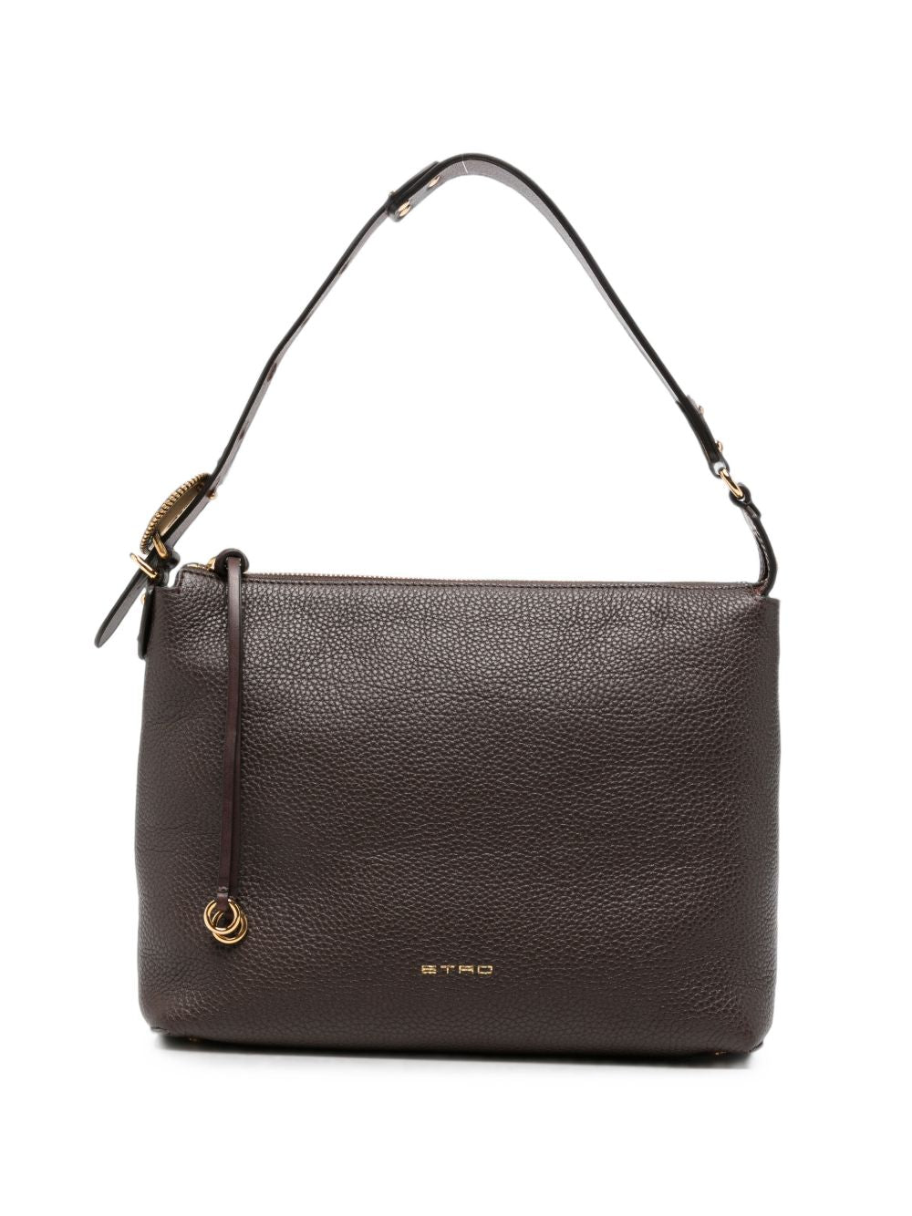 Etro Medium Leather Hobo Bag BROWN