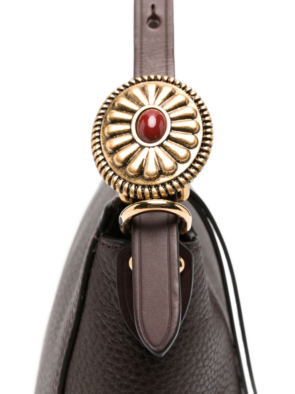Etro Medium Leather Hobo Bag BROWN