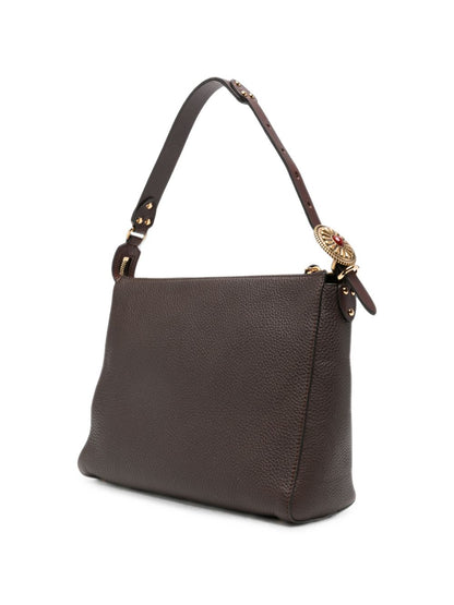 Etro Medium Leather Hobo Bag BROWN