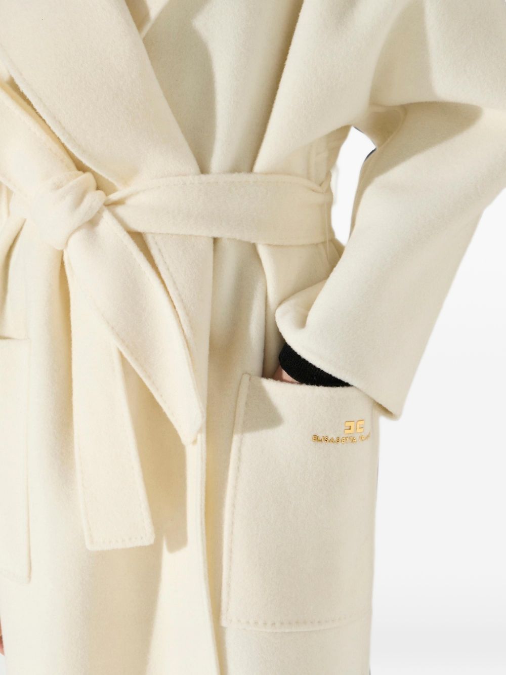 Elisabetta Franchi Coat WHITE