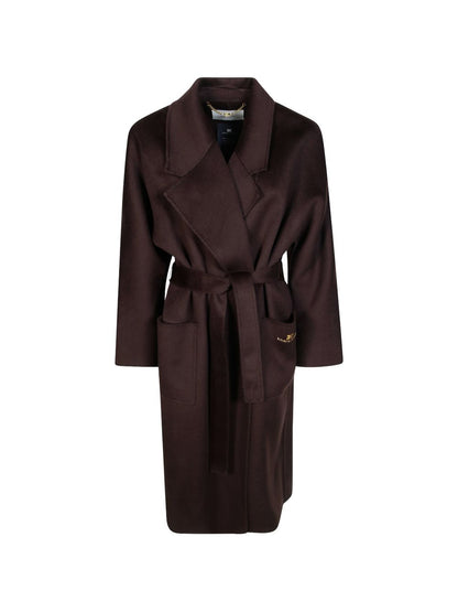 Elisabetta Franchi Coat BROWN