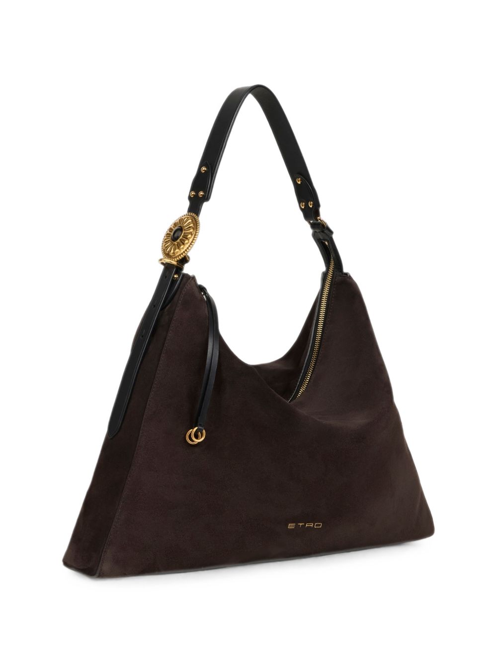 Etro Suede Hobo Bag BROWN