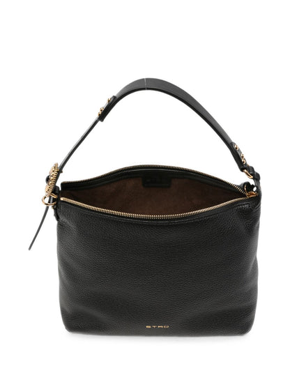 Etro Leather Hobo Bag BLACK