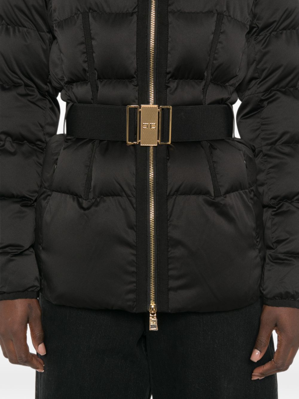 Elisabetta Franchi Coat BLACK
