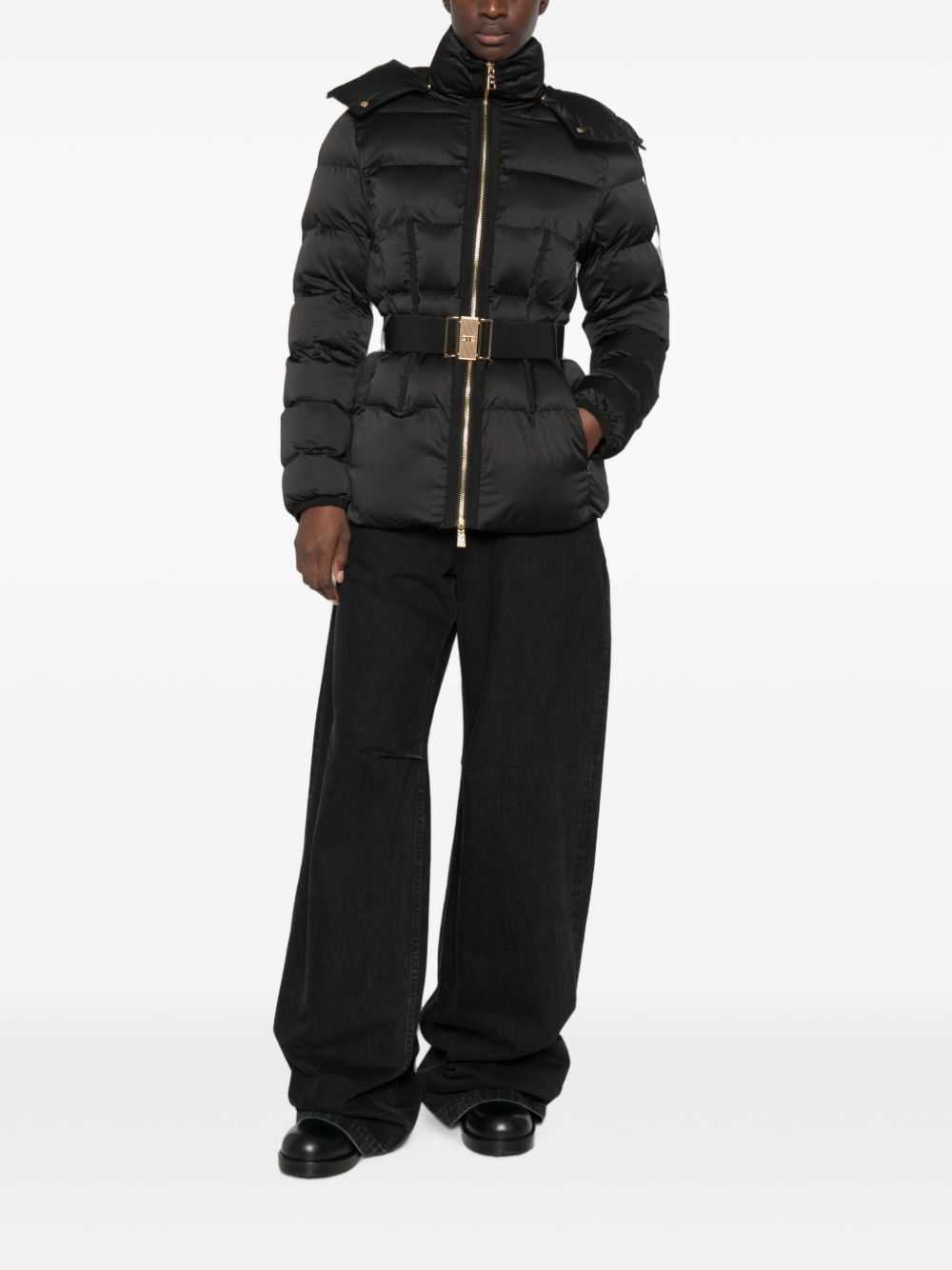 Elisabetta Franchi Coat BLACK