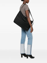 MM6 Maison Margiela Logo Nylon Shoulder Bag BLACK