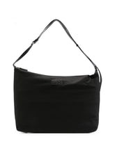 MM6 Maison Margiela Logo Nylon Shoulder Bag BLACK