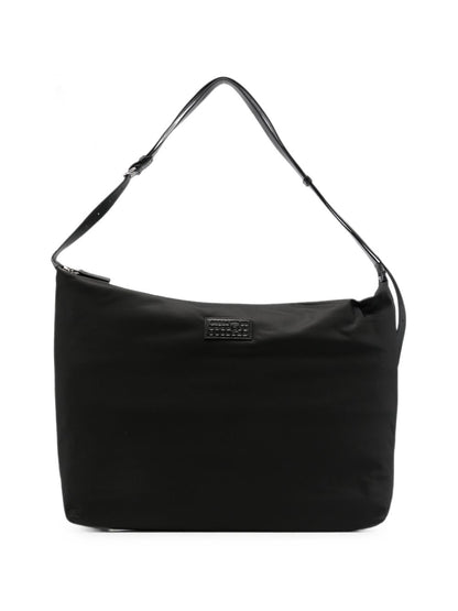 MM6 Maison Margiela Logo Nylon Shoulder Bag BLACK
