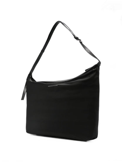 MM6 Maison Margiela Logo Nylon Shoulder Bag BLACK