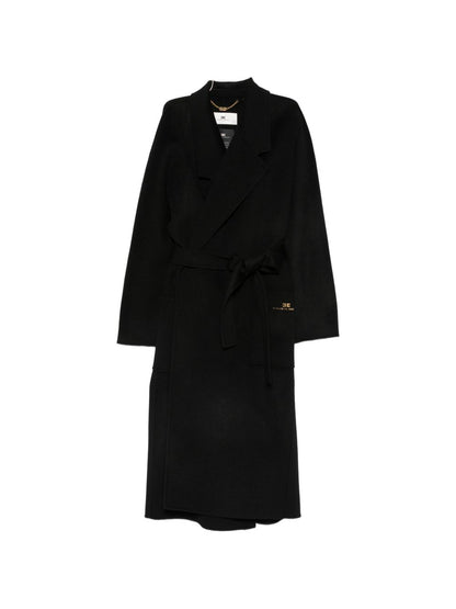 Elisabetta Franchi Coats BLACK BLACK