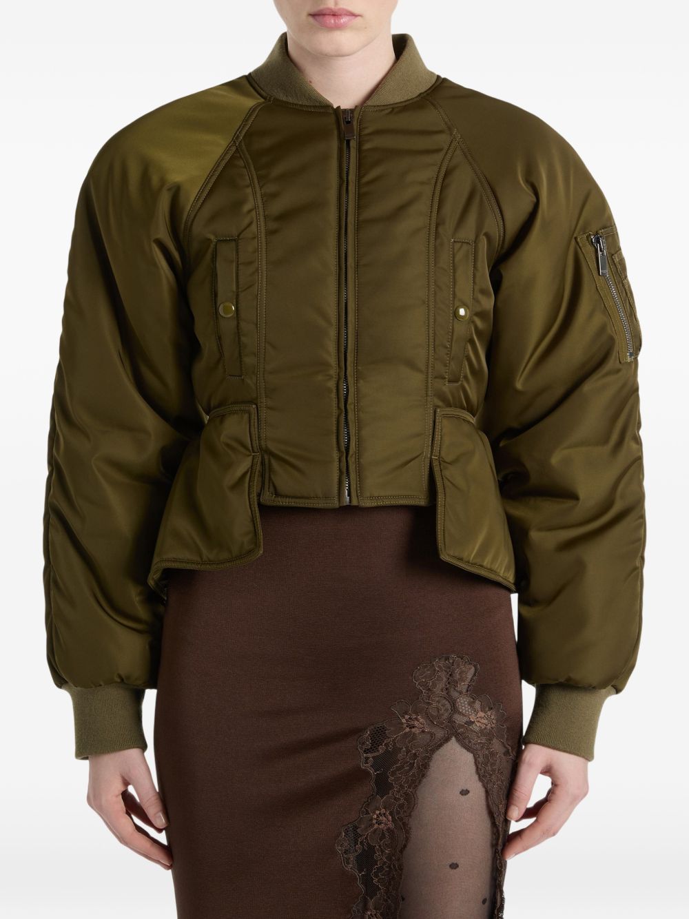 Balmain Coats Khaki Khaki