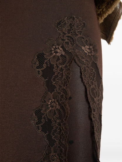 Balmain Skirts BROWN BROWN