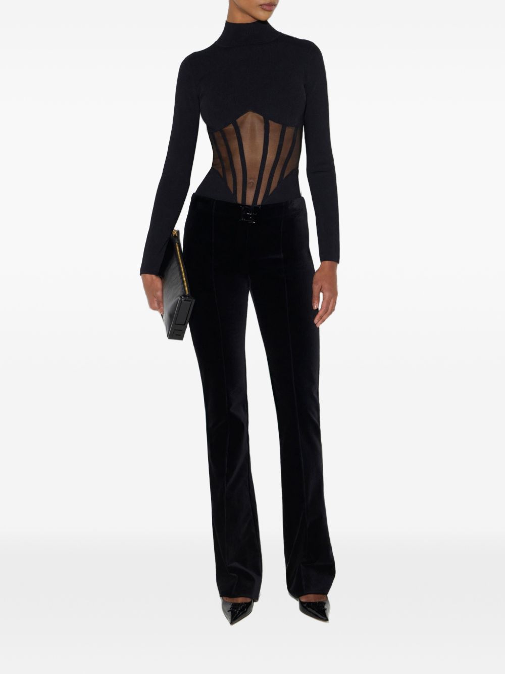 Elisabetta Franchi Top BLACK BLACK