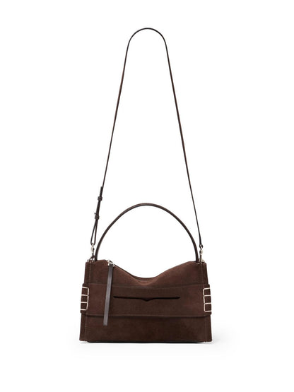 JW Anderson Suede Shoulder Bag BROWN