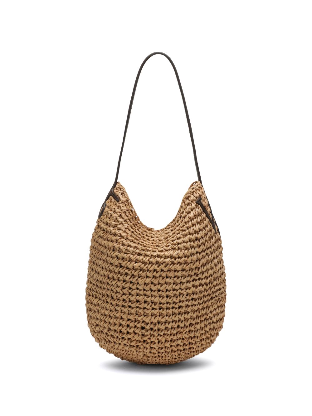 JW Anderson Anchor Logo Raffia Tote BEIGE