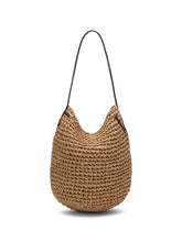 JW Anderson Anchor Logo Raffia Tote BEIGE