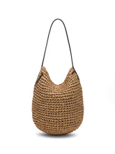JW Anderson Anchor Logo Raffia Tote BEIGE