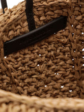 JW Anderson Anchor Logo Raffia Tote BEIGE
