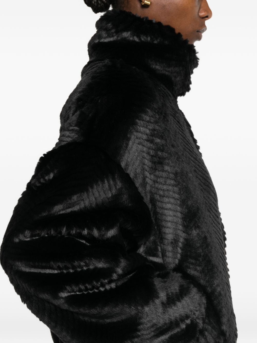 Forte Forte Coats BLACK BLACK
