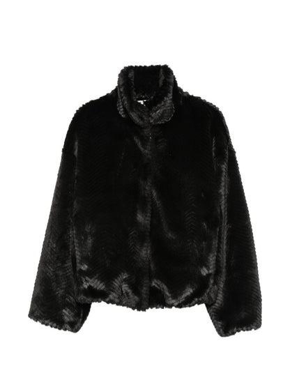 Forte Forte Coats BLACK BLACK